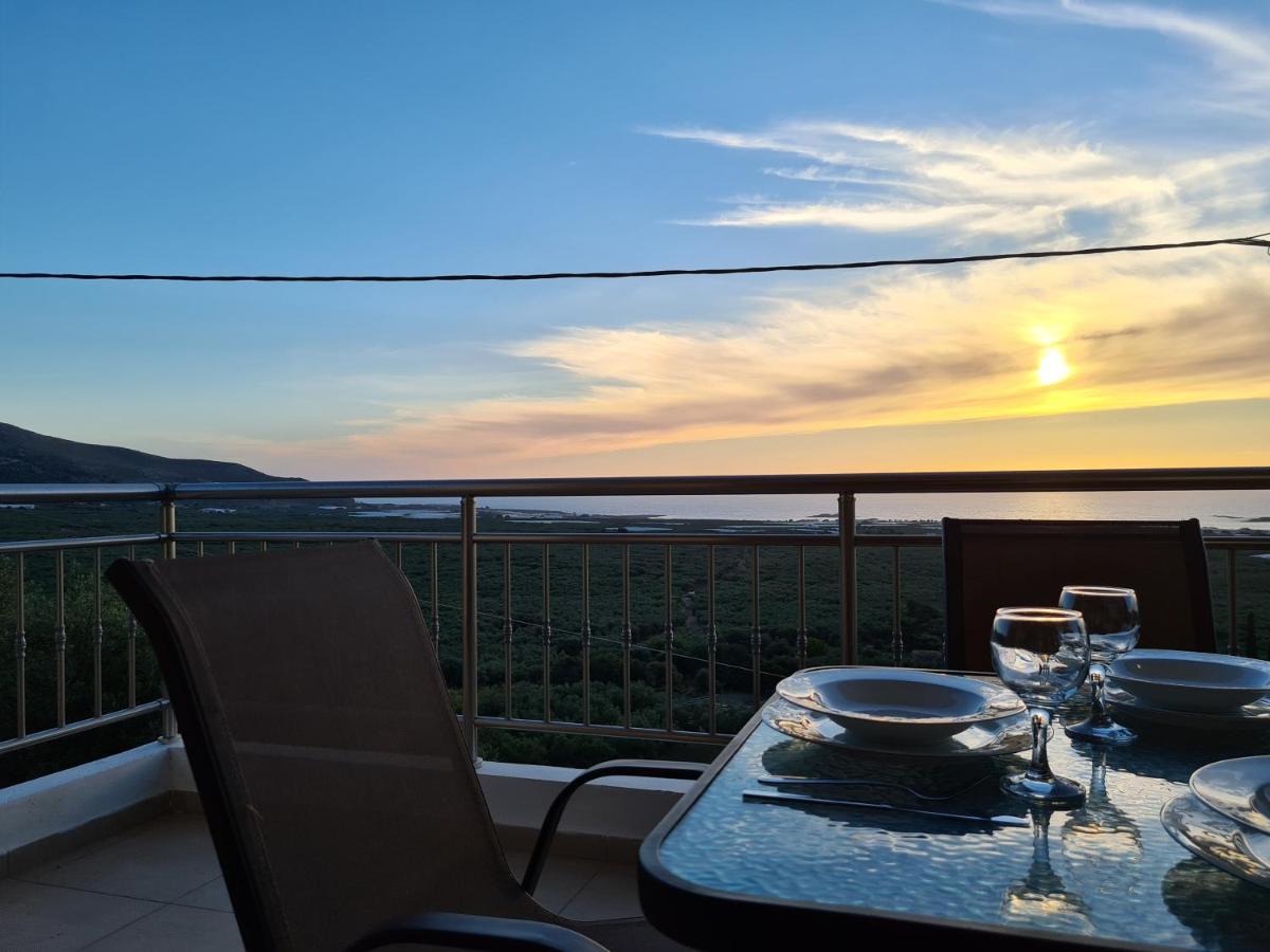 New Villa Kalimera, View To Falasarna Beach Plátanos エクステリア 写真