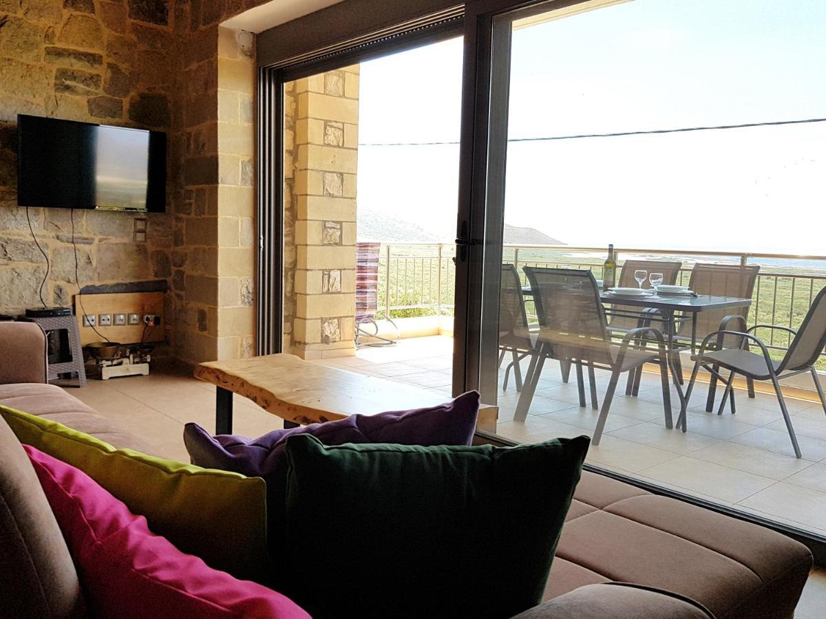 New Villa Kalimera, View To Falasarna Beach Plátanos エクステリア 写真