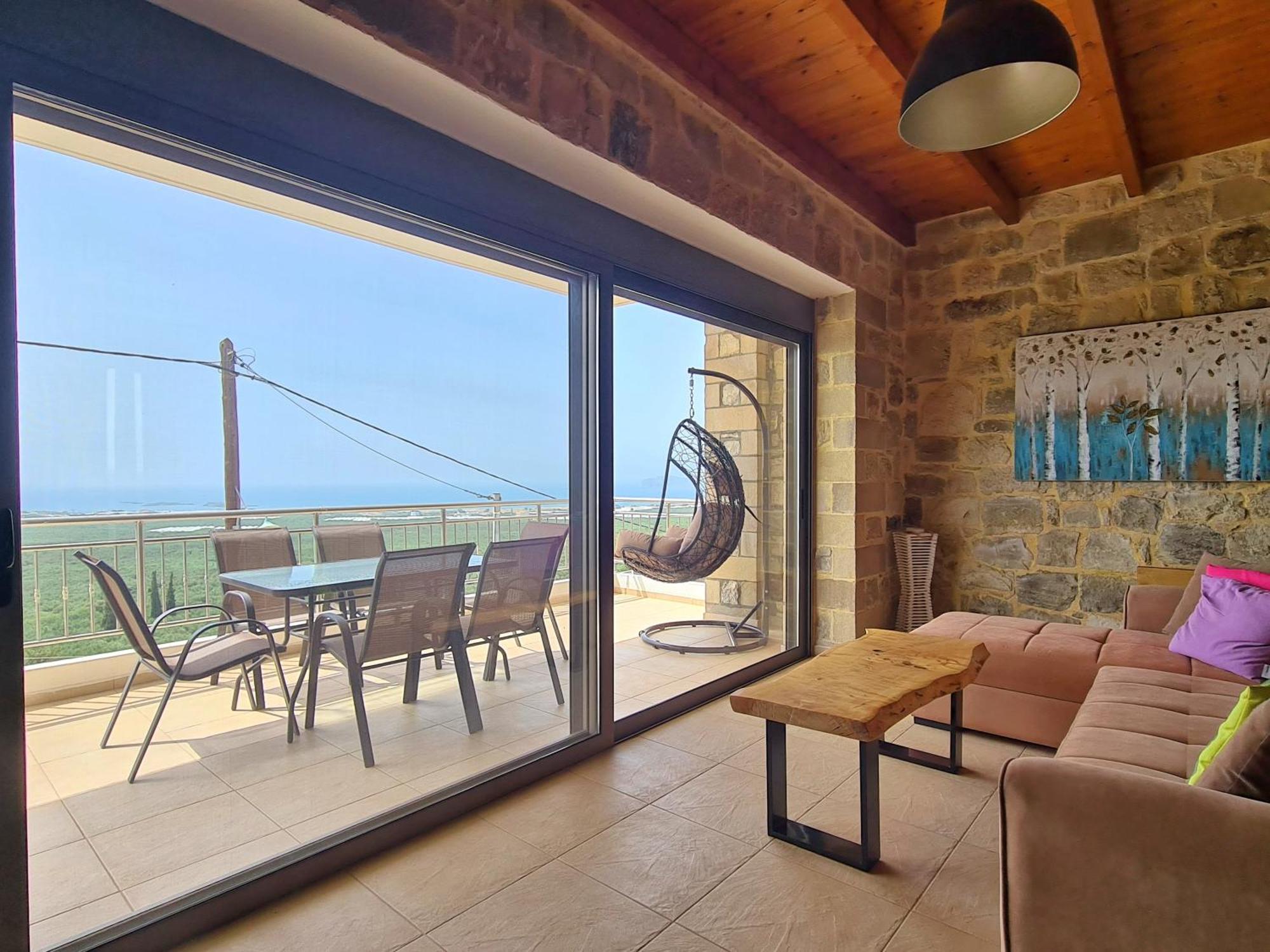 New Villa Kalimera, View To Falasarna Beach Plátanos エクステリア 写真